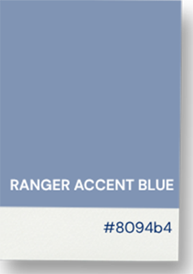 Ranger accent blue hex: 8094b4